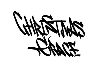 CHRISTMAS GRACE graffiti art