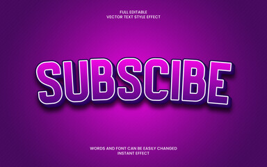 Subscribe Text Effect