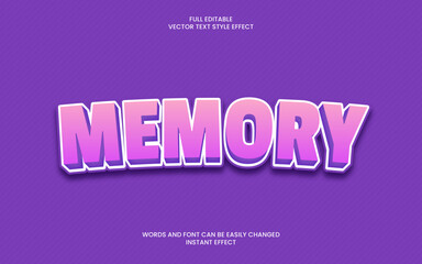 Memory Text Effect