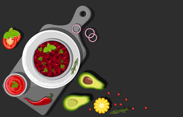 Feijoada, Latin American cuisine, Brazilian national cuisine.
