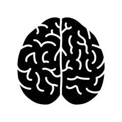 Human brain icon to represent the organ of the body for thinking or intelligence