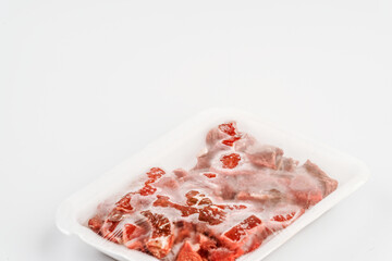 Steak pack isolated on white background