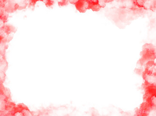 Obraz premium transparent red smoke and fog border