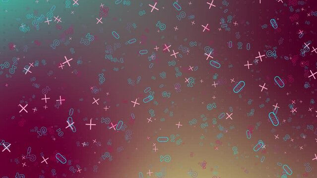 December 22, Dnipro, Ukraine 2022. Tiktok background with social media icons.