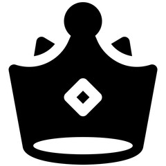 king glyph icon