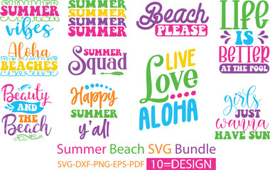 Summer Beach SVG Bundle