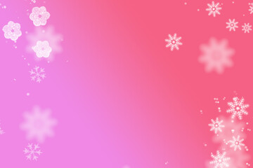 Winter abstract lace from snowflakes. The abstract lace strip for decoration. Winter theme, holidays. Template frame design for card. Lace Doily. Can be used for packaging, invitations and template.