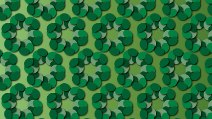 Green Foliage colored, Retro, Seamless, Pattern, geometric, background, to be used as decoration element texture (geometric, backdrop, shapes, repeated, to create unity and consistency)