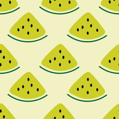 Watermelon vector ilustration seamless patern.Great for textile,fabric,wrapping paper,and any print.Vintages style.