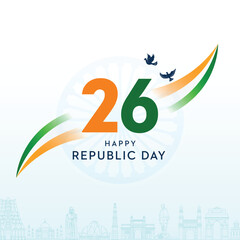 Indian flag concept Republic Day trio colors Freedom