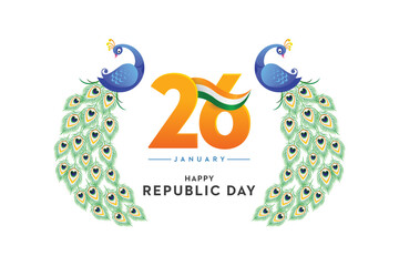 Indian flag concept Republic Day trio colors paper craft Butterflies  