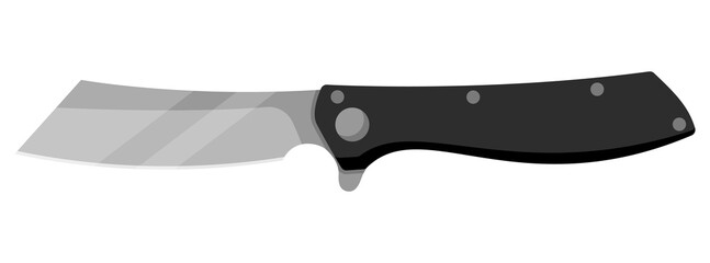 Jackknife. Cute jackknife isolated on white background. Vector illustration