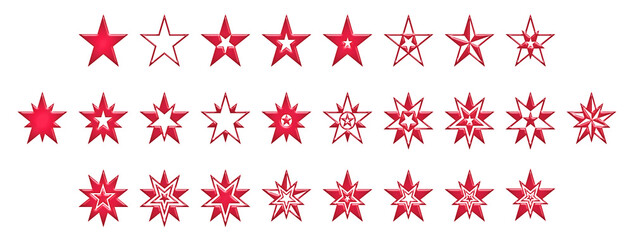 Sterne Collection rot