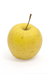 yellow apple on a white background.