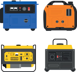 Vector generators on a transparent background