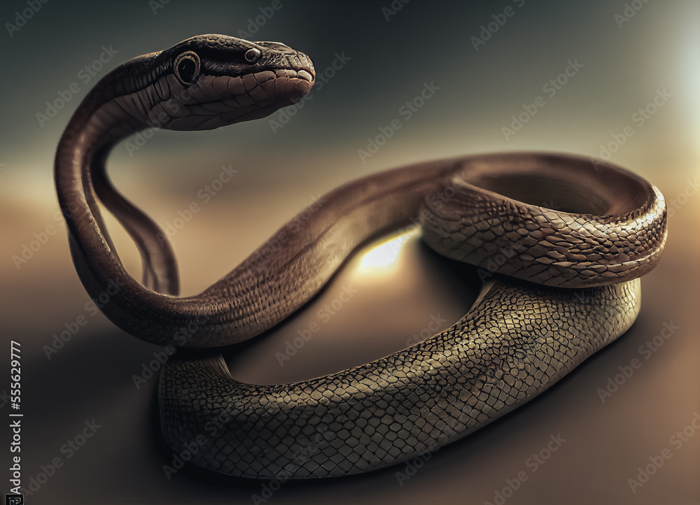 Poster close up of a snake on a branch