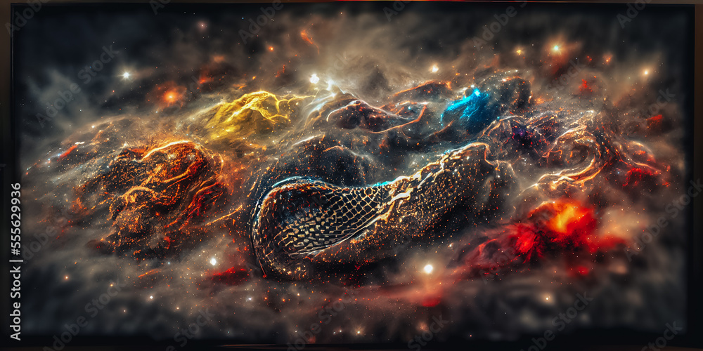 Poster beautiful abstract multi colored background with space 