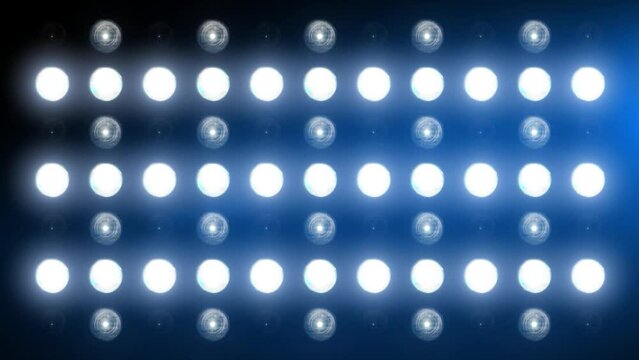 flashing Led wall light. Animation of flashing light bulbs on led wall or projectors for stage lights. Flashes on 17 different screens  4K video