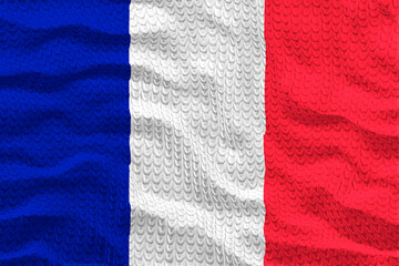 National Flag of France. Background  with flag  of France