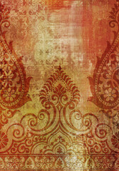 Artwork Motif Background Wallpaper in Multicolor