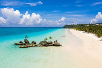 Weißer Strand Boracay Island 2022 Willys Rock