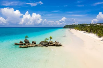 Velours gordijnen Boracay Wit Strand White Beach Boracay Island 2022 Willys Rock
