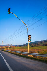 traffic light on the highway