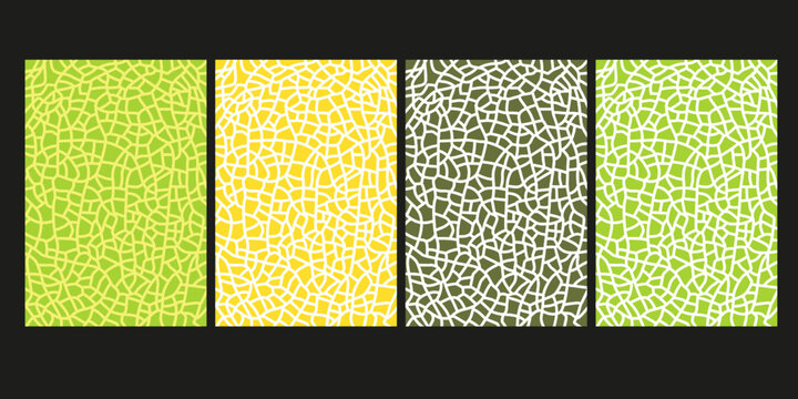 Green melon texture for pattern, vector art