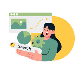 Digital Marketing Concept Illustration