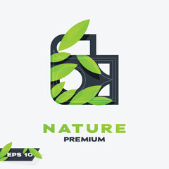 Economy Nature Leaves Logo