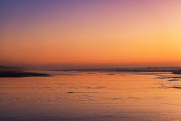 Portuguese Beach Landscape During the Golden Hour