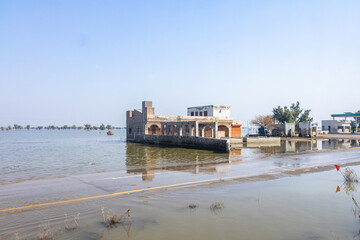 Fototapeta na wymiar flood and rain disaster in Pakistan