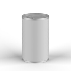tin can isolated on white