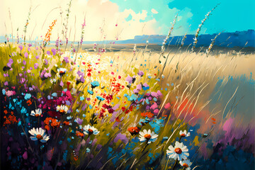 flowers on the meadow