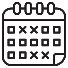 calendar line icon