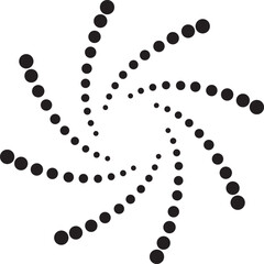 Halftone dots in circle form. round logo . vector dotted frame . design element
