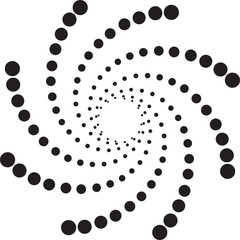 Halftone dots in circle form. round logo . vector dotted frame . design element
