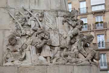 Vitoria Battle Monument; Virgen Blanca Square, Vitoria-Gasteiz; Alava; Basque Country; Spain