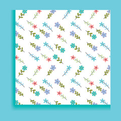 Vintage Shameless Floral, Green, Yellow  Orange, and Pink flowers with a pattern Background. 