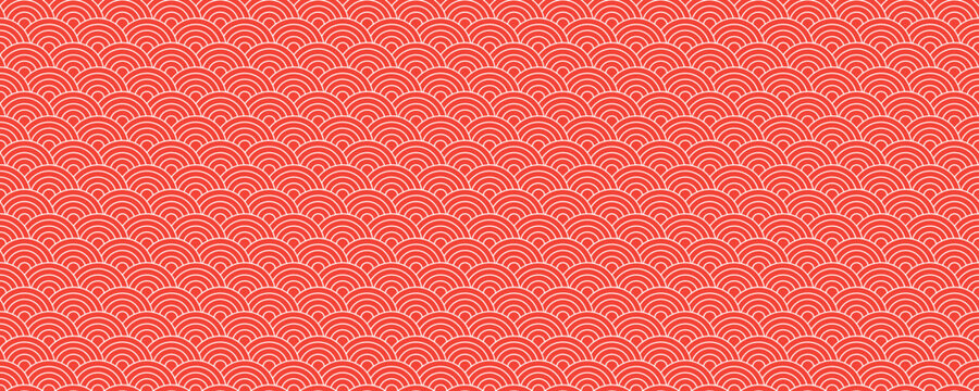 red Chinese seamless pattern vector