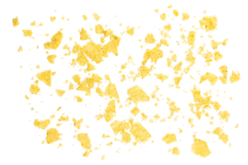 Flying mexican nachos chips, isolated on white background. With clipping path. Full depth of field. Focus stacking