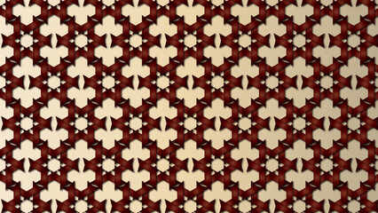 red orange Foliage colored, Retro, Seamless, Pattern, geometric, background, to be used as decoration element texture (geometric, backdrop, shapes, repeated, to create unity and consistency)
