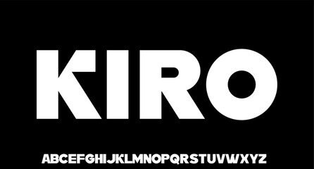 kiro, modern geometric sans serif font modern
