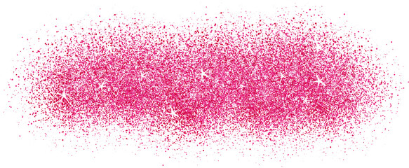 Pink glitter.  Valentines day card decoration