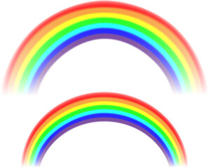 Colorful rainbow. Png image on transparent background