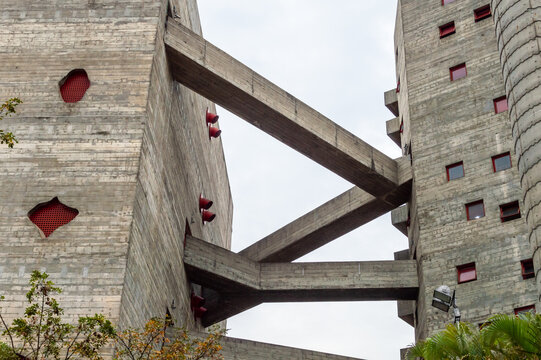 SESC Pompeia Building In San Paolo, Brazil. August 2022. Modernist Concrete Building By Lina Bo Bardi