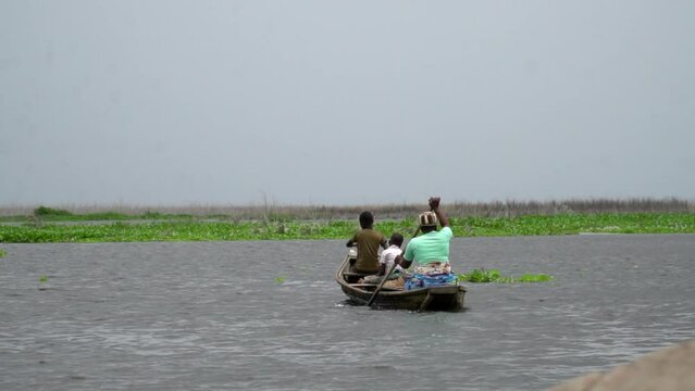 Ganvie, the Benin floating village, Africa