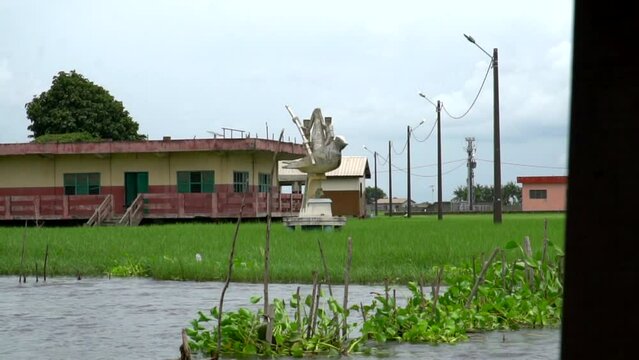 Ganvie, the Benin floating village, Africa