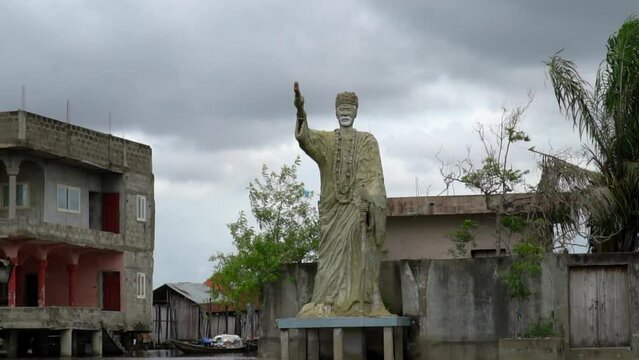 Ganvie, the Benin floating village, Africa