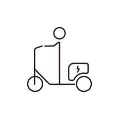 electric scooter icon